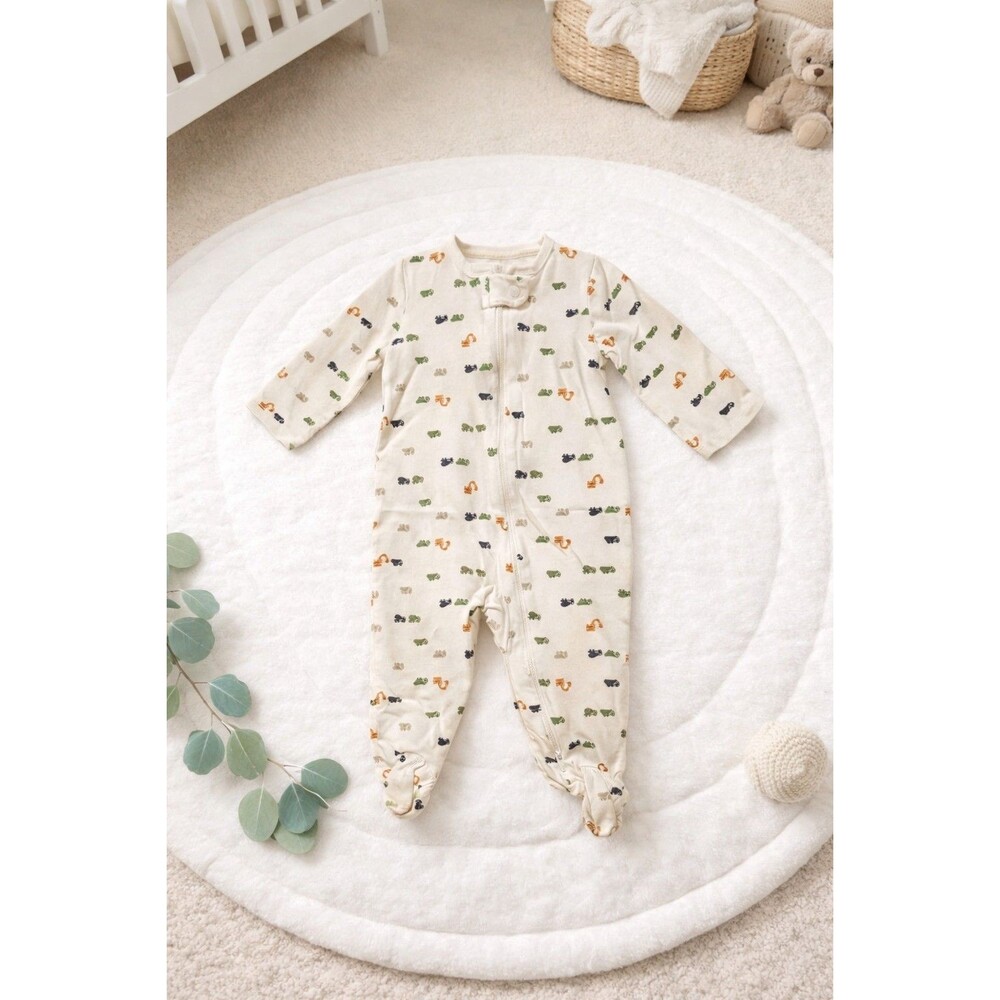 Just One You by Carter's Baby Boy  One-Piece Sleeper Construction Trucks 6 Mos